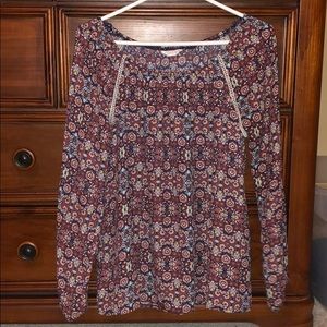 Long sleeve blouse-like top